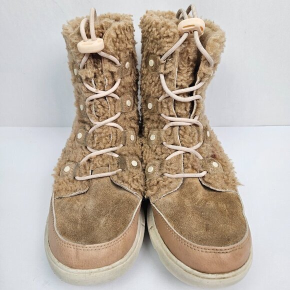 Sorel Youth Explorer Cozy Insulated Boot Canoe(Tan)/Chalk(Cream) 6 NY4894-262 - Picture 2 of 11